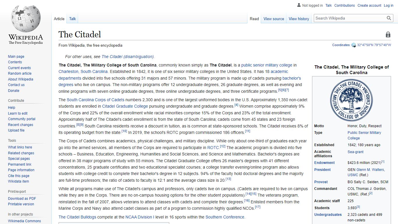 The Citadel - Wikipedia